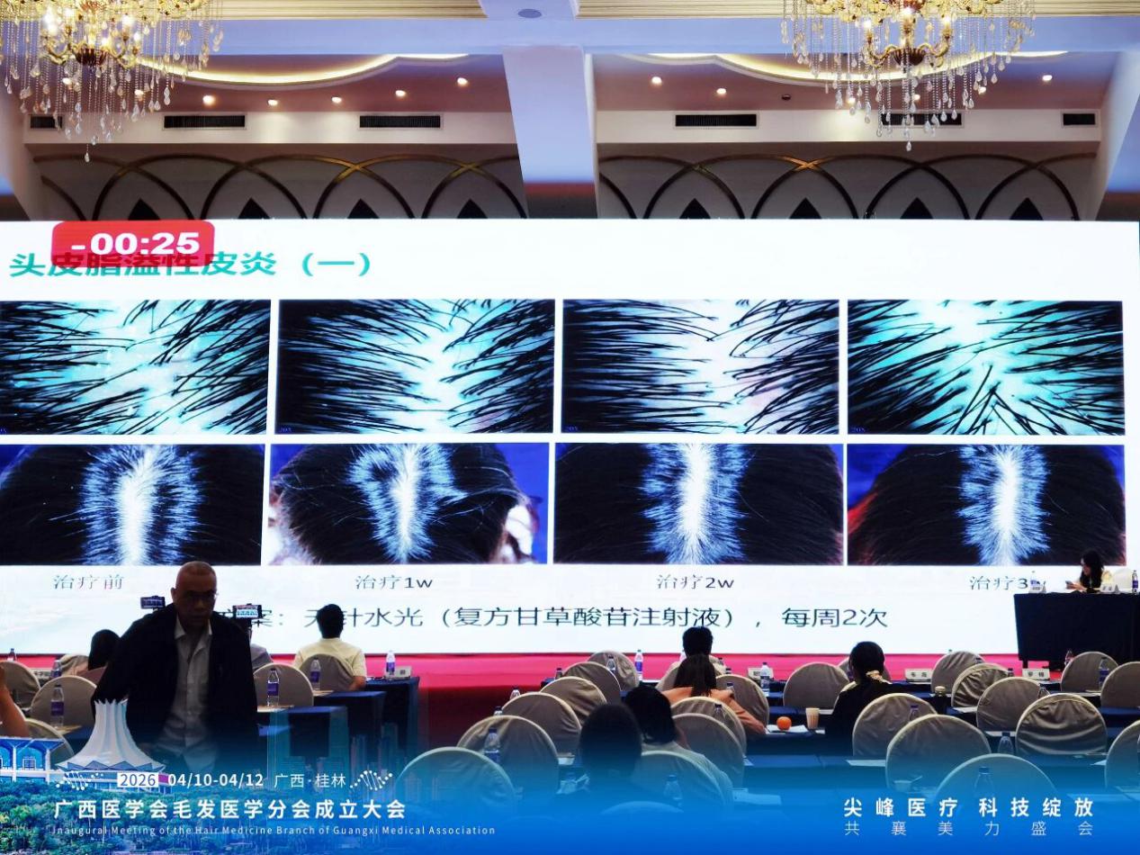 广西医学会毛发医学分会诊疗新技术学习班 易江教授主讲无针水光活动现场图片 4